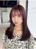 20代30代内巻きロングレイヤー/髪質改善カラー/ストレート