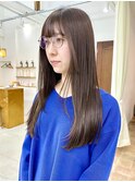 【OORRY.etwa】髪質改善酸性ストレート×ミルクティーグレージュ