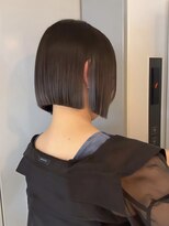 ラフ 立川(Laff)&nbsp;大人ボブ　切りっぱなしボブ　黒髪スタイル　縮毛矯正　髪質改善