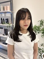 ケーツー 谷町(K-two)&nbsp;レイヤーカット*フェイスレイヤー*顔周りカット*グレージュ