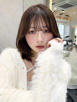 ロンドリメゾン 原宿(Lond re Maison.)&nbsp;オリーブグレー/ボブ/顔周り/小顔/レイヤー/髪質改善/縮毛矯正