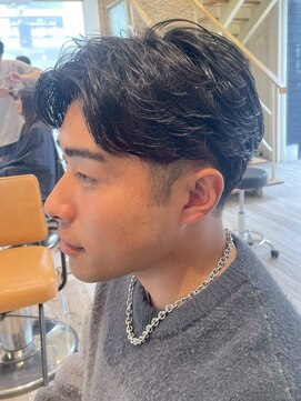 クラップス 横須賀中央店(CLAPS) 横須賀中央men'sメンズパーマフェザーパーマセンターパート眉毛