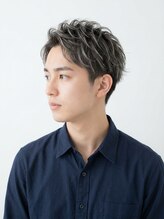 miiro 仙台東口/髪質改善/縮毛矯正ストレート/カラー/ショート【4月OPEN(予定)】 ツーブロックフェザーパーマ10代20代30代シルバーアッシュ