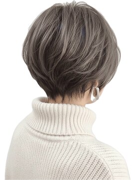 ウィールール 白石店(WE RULE) 30代40代50代/小顔ショート/くびれショート/グレージュ/ベージュ