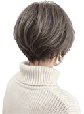 30代40代50代/小顔ショート/くびれショート/グレージュ/ベージュ
