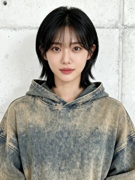 エイチ 大阪梅田(H) ミニボブショートウルフマッシュショートハッシュカット40代