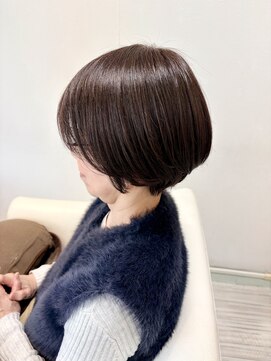 デイジー(Daisy) 大人ショートボブ丸みショートマッシュショート白髪ぼかし