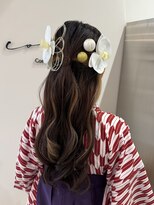 コース(co-th.) 卒業式成人式ヘアセットシンプルハーフアップ×小野ふゆり