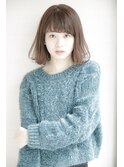 切りっぱなしボブ/エアリーロング/美髪/ピンクブラウン/銀座