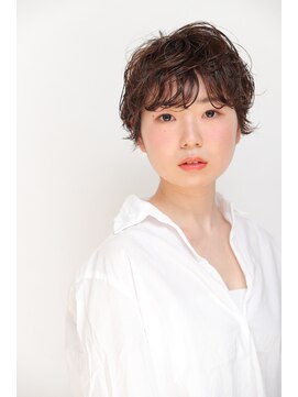 オーガニック リブ 川越(organic+live) ２０代３０代４０代ショートパーマハンサムショート抜け感小顔