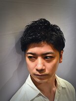 ヒロギンザ 六本木店(HIRO GINZA)&nbsp;ツイストパーマ七三オールバック/ヒロ銀座/六本木/理容室