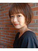 ARIETTAGINZA2 コンパクト外ハネショート/丸みショートボブ/冬