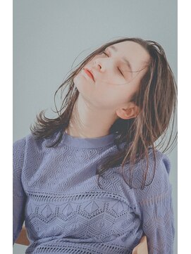 レジュアル(RESSUAL) 前髪　くびれミディ　イヤリングカラー　ラベンダーカラー