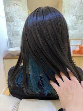 ビューティシモ 所沢(Beautissimo) インナーカラーオンアクアブルー