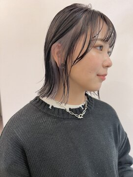 アンス 大阪梅田(ANs.) 20代30代大人かわいい透明感★ネイビーイヤリングカラー