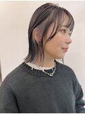 20代30代大人かわいい透明感★ネイビーイヤリングカラー