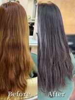アークスヘアー&nbsp;大人可愛い髪質改善カラーアッシュグレージュ透明感