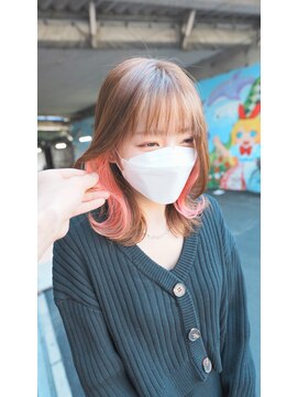 ボアップ 松山店(boappu) #インナーカラー#インナーピンク#ピンクカラー