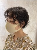 ショート×ミックスパーマ