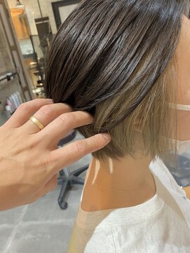 ヘアーデザイン ジュモク(Hair Design Jumoku) イヤリングカラーベージュ