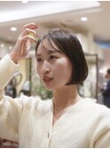 ぱつっとボブ/ミニボブ/シースルーバング/前髪/梅田/茶屋町/大阪