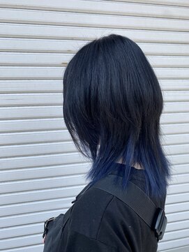 アゴーグ(agog) インナーカラー　ブルーブラック　miyuki