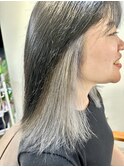 ブリーチ有インナーカラー~シルバー~