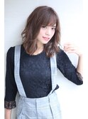 大人可愛い小顔ブランジュくびれセミディ