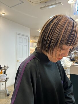 ヘアーブレイス(hair brace) ボブ×ワイドバング×ステップカット