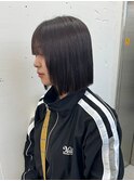 JILL STUDIO ぱっつんボブ/ストレート/グレージュ