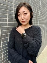 レ セゾン(Les Saisons)&nbsp;つや髪シルバーグレージュ×切りっぱなし大人ボブ【大宮】