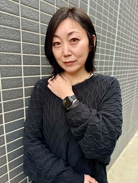 レ セゾン(Les Saisons) つや髪シルバーグレージュ×切りっぱなし大人ボブ【大宮】