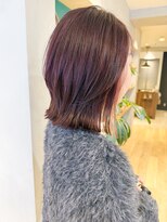 エミス バイ メルト 吉祥寺(emis by melt)&nbsp;【堀惠】レイヤーボブインナーカラー暖色カラーピンク吉祥寺