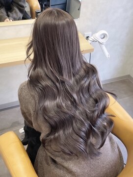 ユーザ(YUZA) 美髪縮毛矯正×髪質改善トリートメント×ミルクティーベージュ