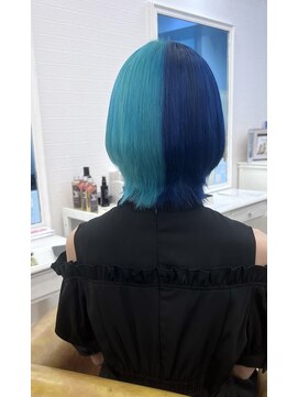 グラスペディア(graspedia) 寒色ツートンカラー【広島派手髪】【広島ハイトーン】