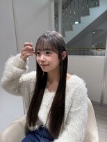 アム(amu)&nbsp;前髪カット/レイヤーカット/レイヤーロング/ブリーチカラー