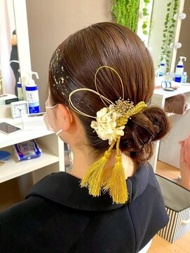 ジェキータ 京都駅前店(GEKITA) ツルッとシニヨンヘアセットスタイル【京都/ヘアセット】