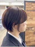 熊本ショート/上通り/美容室/ruen/丸みショート/似合わせカット
