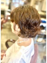 サーティエイト(38)&nbsp;外ハネ大人可愛いエアリーボブパーマ/髪質改善/ボブ/ショート/