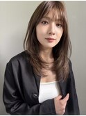 【MINX】顔周り似合わせカット+デザインカラーベージュ_表参道