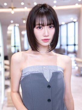 ハバナ 天神(HAVANA) 20代30代切りっぱなしレイヤーボブ/髪質改善ストレート/外ハネ