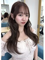 ボタン 熊本(VOTAN)&nbsp;マロンブラウン/レイヤーカット/顔周り/アイドル前髪