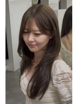 ロングレイヤー　オリーブグレージュ