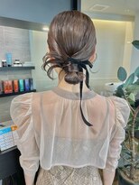 ケンジ 横浜(KENJE)&nbsp;カチモリヘア/タイトヘア/タイトシニヨン/結婚式/ヘアアレンジ