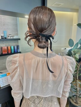 ケンジ 横浜(KENJE) カチモリヘア/タイトヘア/タイトシニヨン/結婚式/ヘアアレンジ