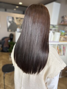 エヌ(enu) グレージュ/髪質改善カラー