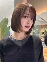 ミンクス 青山店(MINX) 【MINX土屋】まとまりと動きを!ぱつっとボブ×顔まわりレイヤー