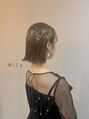 ミラ(Mila)&nbsp;ボブの方でもゴールドピン×金箔で華やかに★