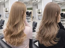ブリーチなしでも叶う透明感カラー｜ダブルカラーで柔らかいベージュと垢抜けヘア提案 名古屋/名駅