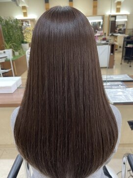 ビーワンヘアー 藤井寺 土師ノ里(B1hair) チョコレートブラウン/艶髪
